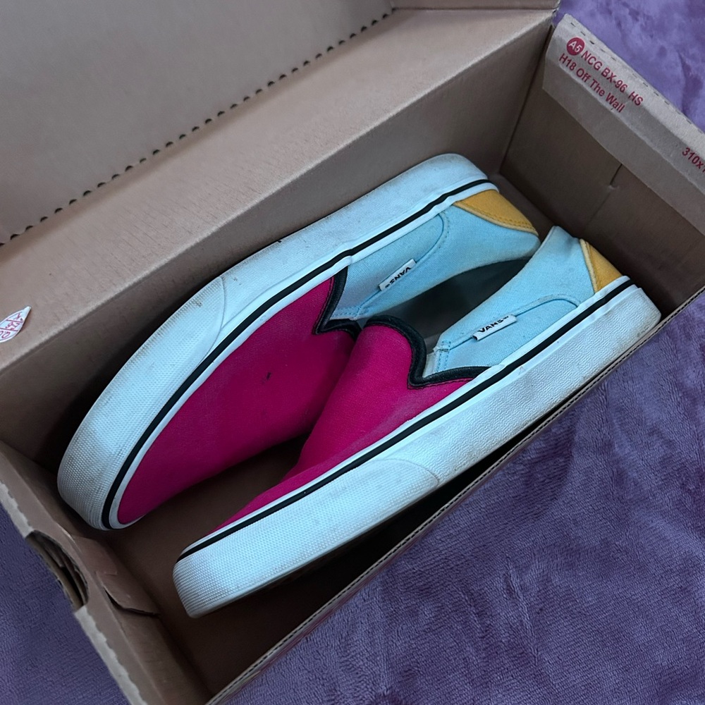 Colorful Vans Slip-On Sneakers